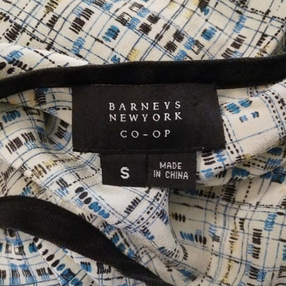 100% Silk Black Trim Art Museum Tank Top - Picture 11 of 11